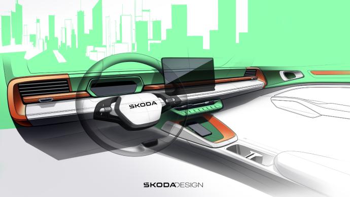 Croquis du Skoda Epiq