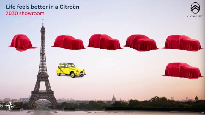 Le plan produit de Citroën jusqu'en 2030 avec la 2CV électrique et un nouveau SUV