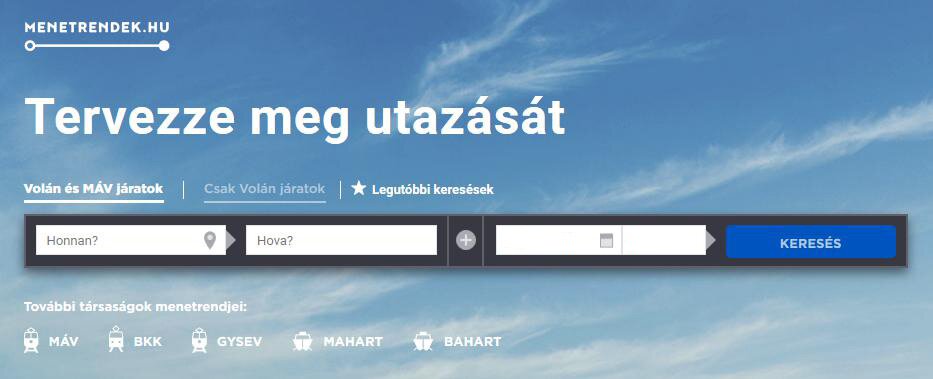 Helyközi és távolsági menetrend